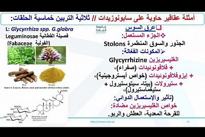 من محاضرات دبلوم كيمياء العقاقير والنباتات الطبية مقرر كيمياء عقاقير